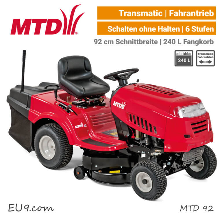 Neu Mtd Smart Rc Transmatic Rasentraktor G Nstig