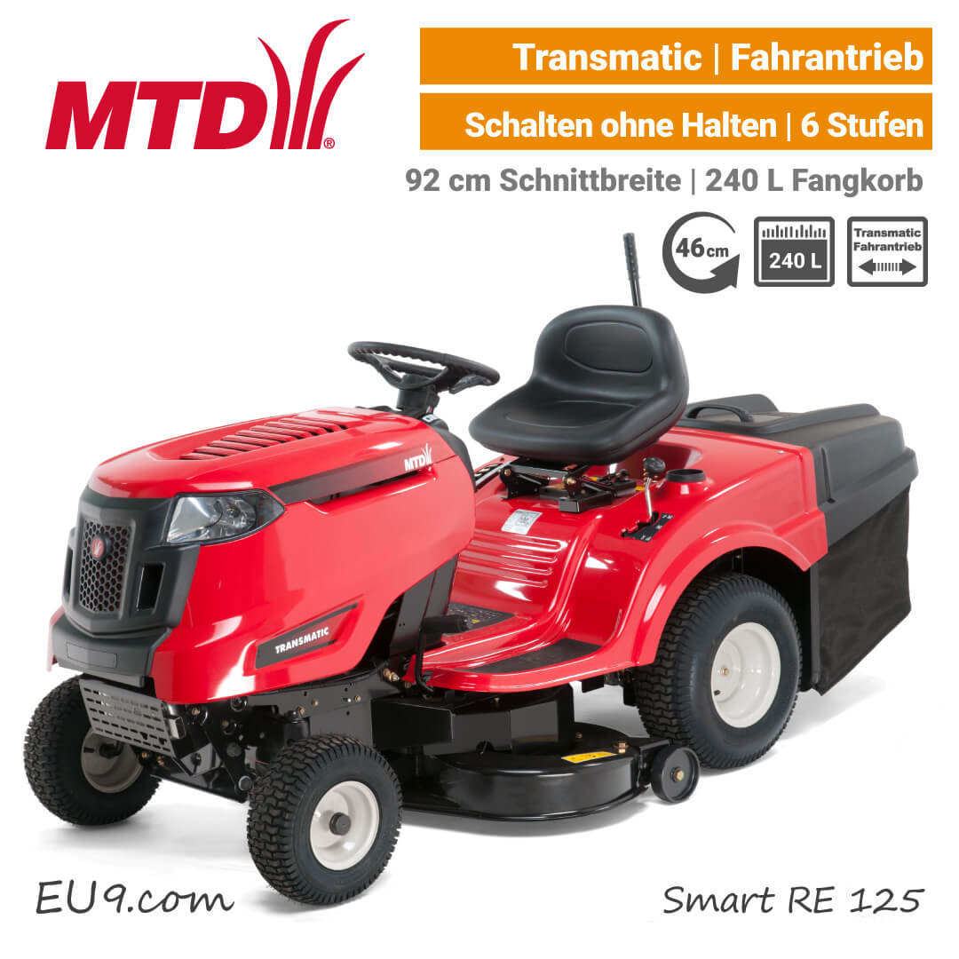 Neu Mtd Smart Re Transmatic Rasentraktor G Nstig Kaufen