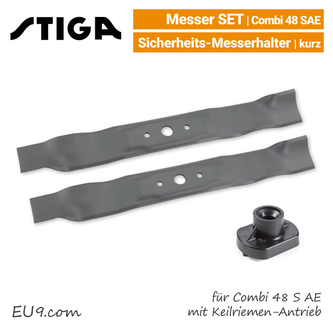 STIGA Messer SET mit Messerhalter für Combi 48 S AE OLED