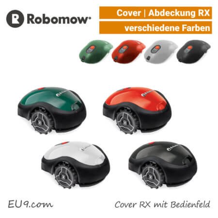 Robomow Cover RX Abdeckung RX mit Bedienfeld Grün Rot Weiß Schwarz