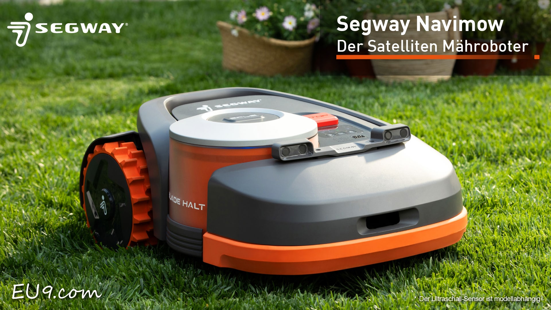 Segway Navimow H GPS GNSS Rasenroboter am Rasen EU9