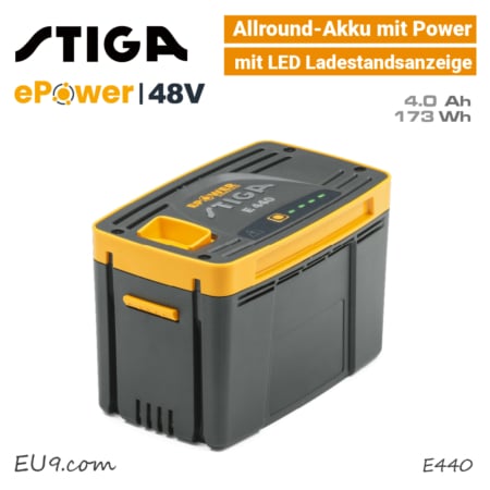 Stiga E 440 Akku 4 Ah ePower 48V E440 gelb EU9